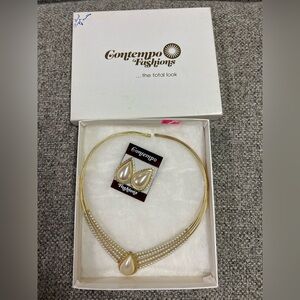 Vintage Choker and Earrings